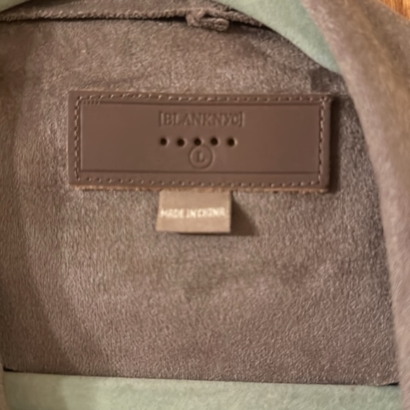 NWT BLANKNYC Drape Front Suede Jacket - Picture 3 of 5